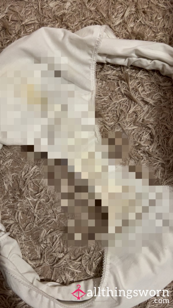 White Stained Panties
