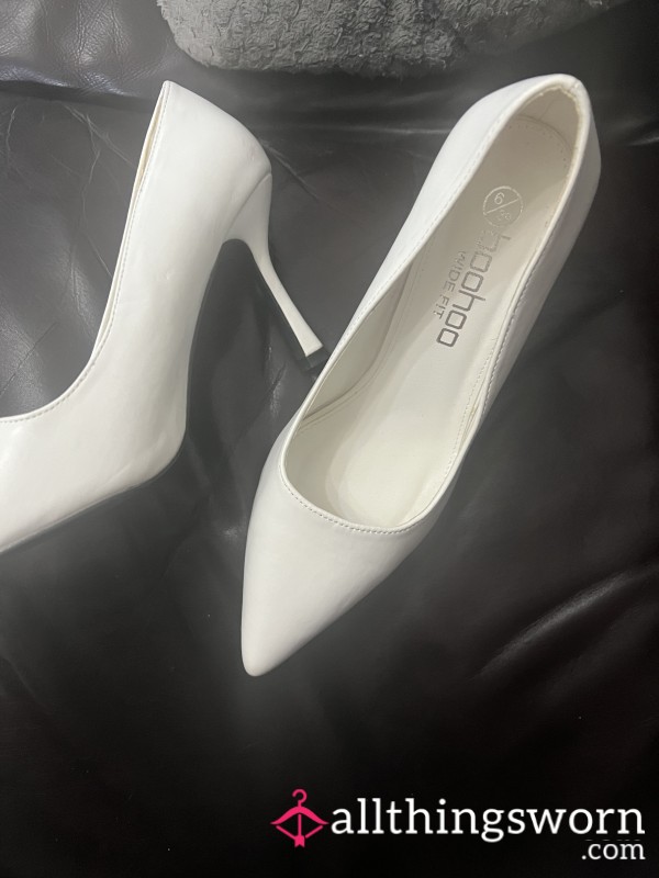 White Stiletto Heels