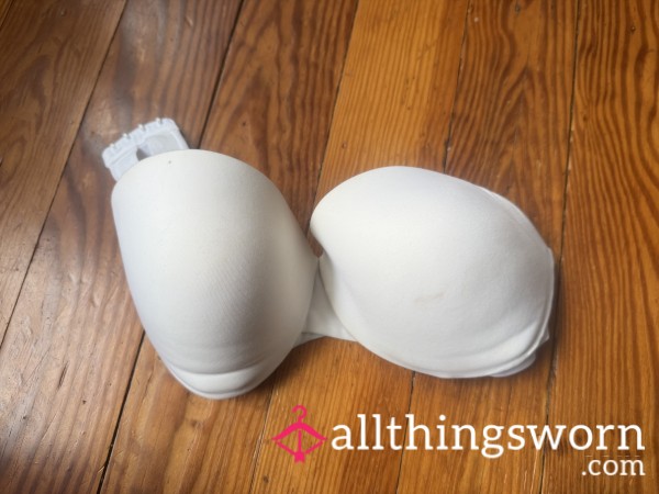 White Strapless Bra