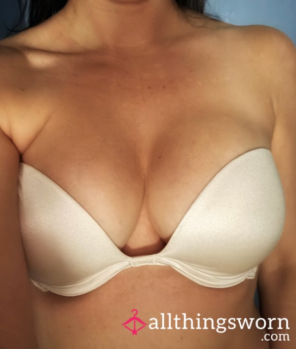 White Strapless VS Bra