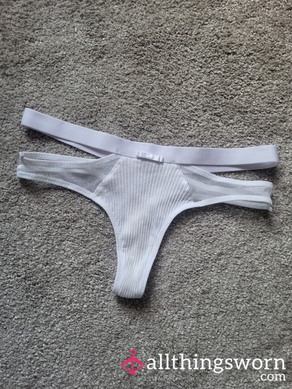 White Strappy Thong 🤍💟