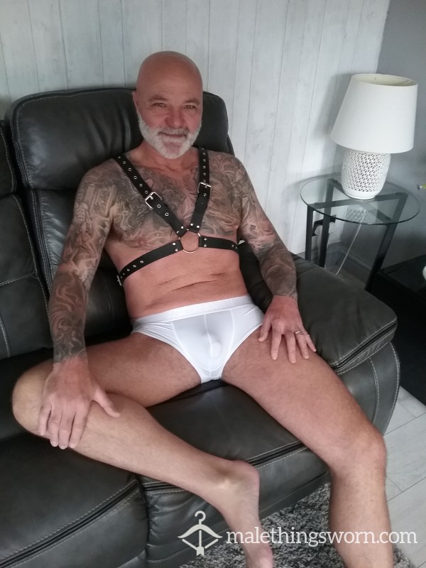 White Stretch Jockmail Boxers. UK POSTAGE INCLUDED IN PRICE.