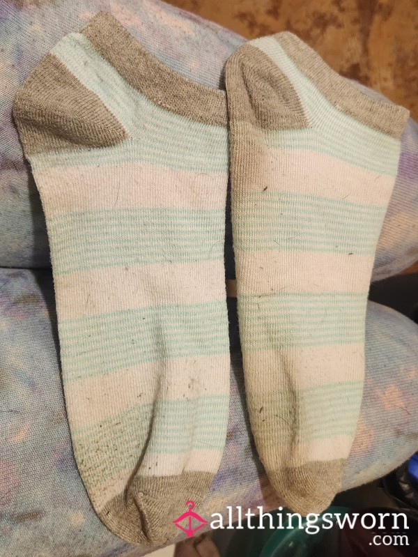 White Striped Socks