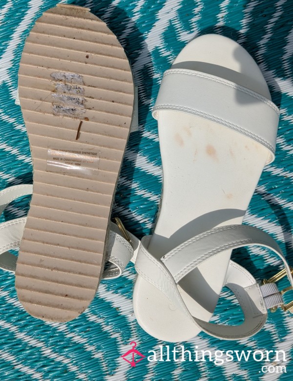 White Summer Sandals