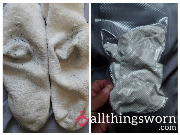 White Sweaty Fluffy Socks