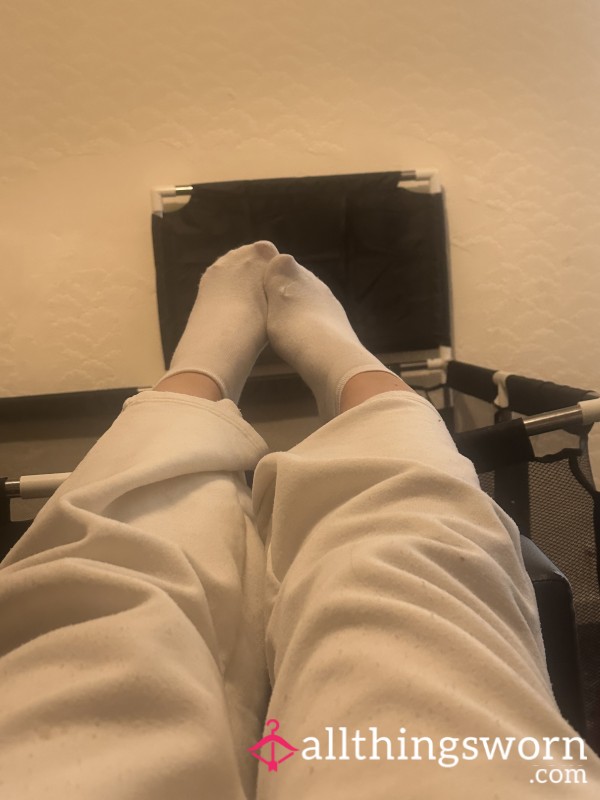 White Sweaty Gym Socks