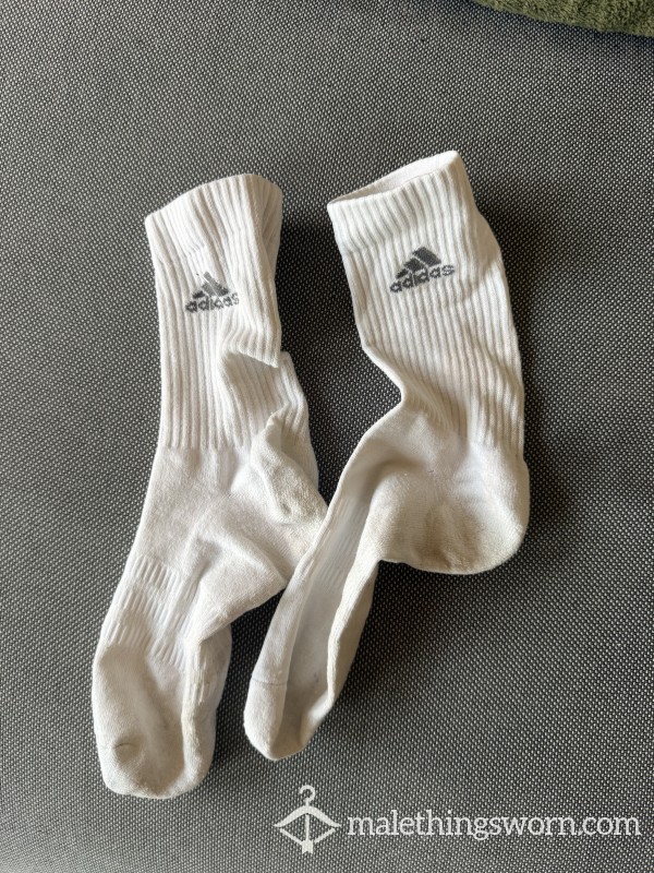 White Sweaty Gym Socks