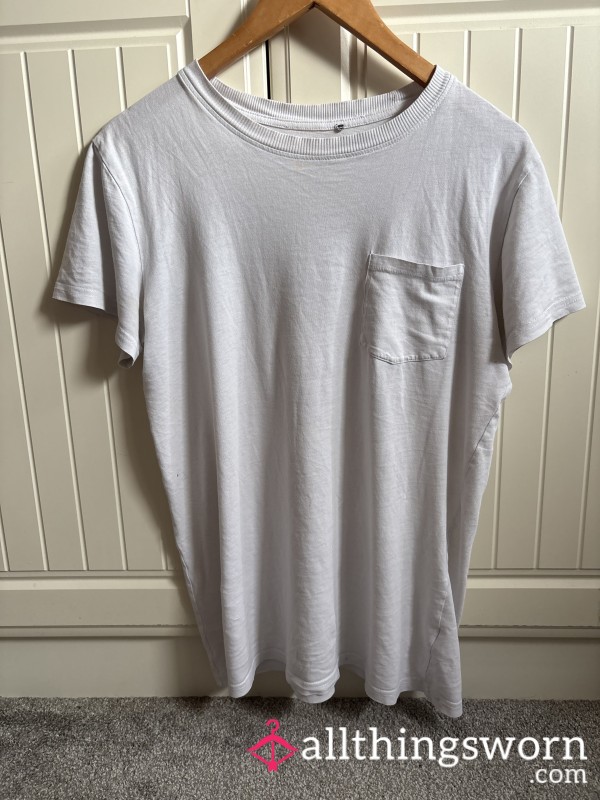White Sweaty T Shirt