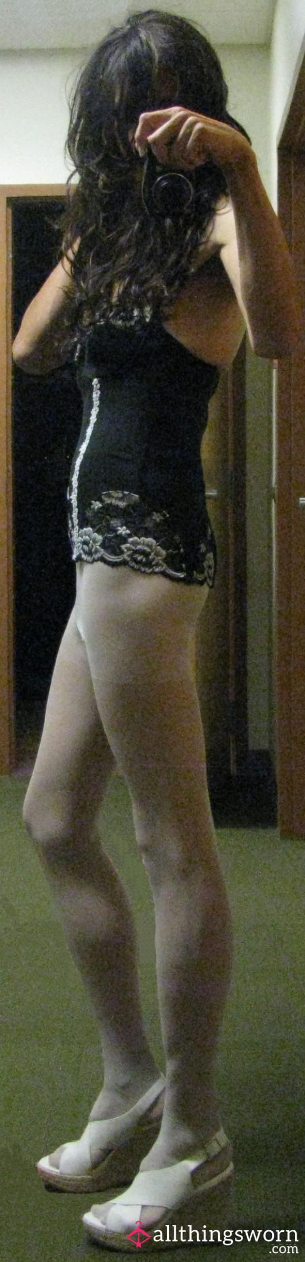 Indigenous T-Gurl's White Pantyhose On Legs To Heaven