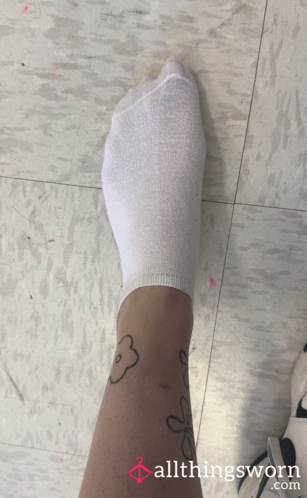 White Tattoo Shop Socks