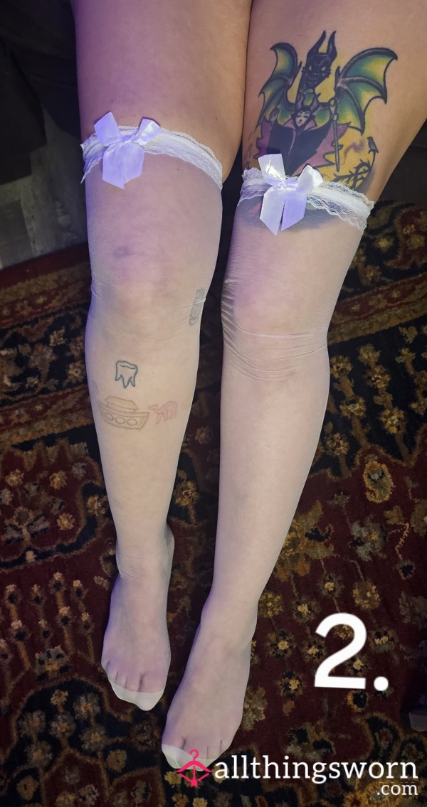 White Thigh Highs