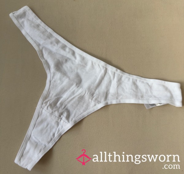 White Thong, 48hr Wear 🤍