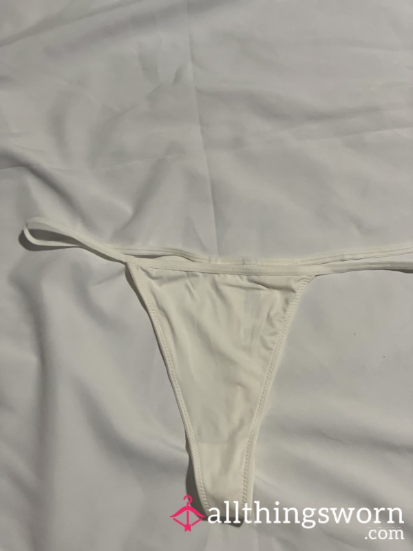 White Thong—worn All Day