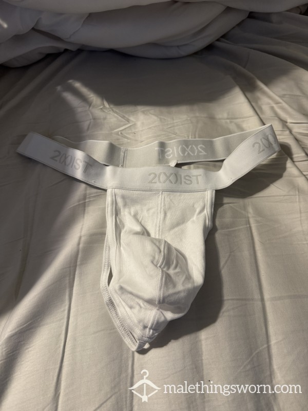White Thong/jock Strap