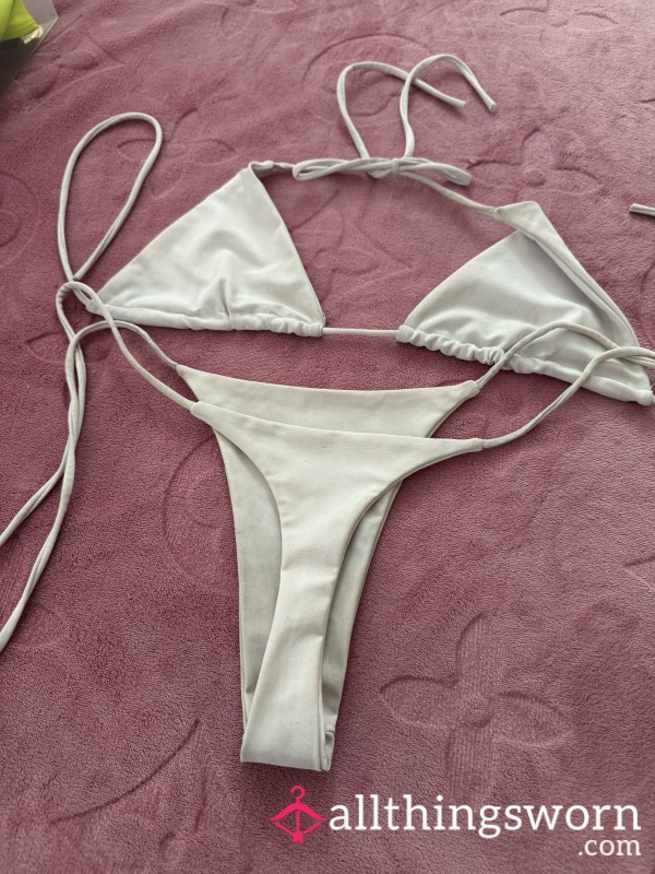 White Thongkini