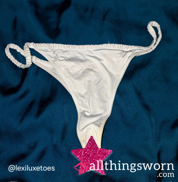 White Thongs 24hr Wear