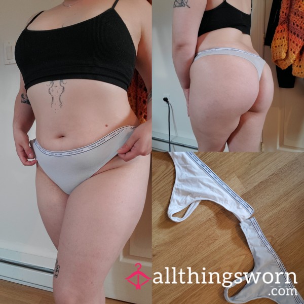 White Thongs Size Medium