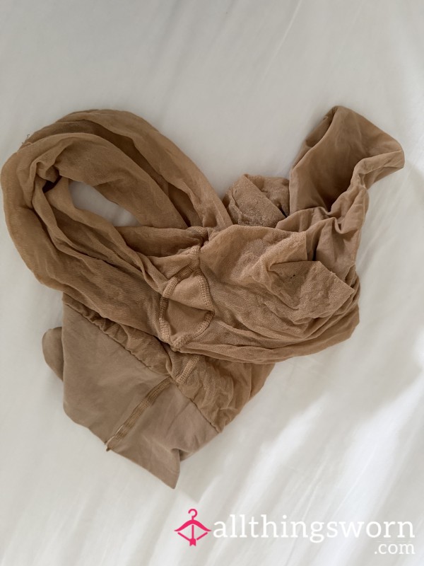 White Thong/tights Bent Over