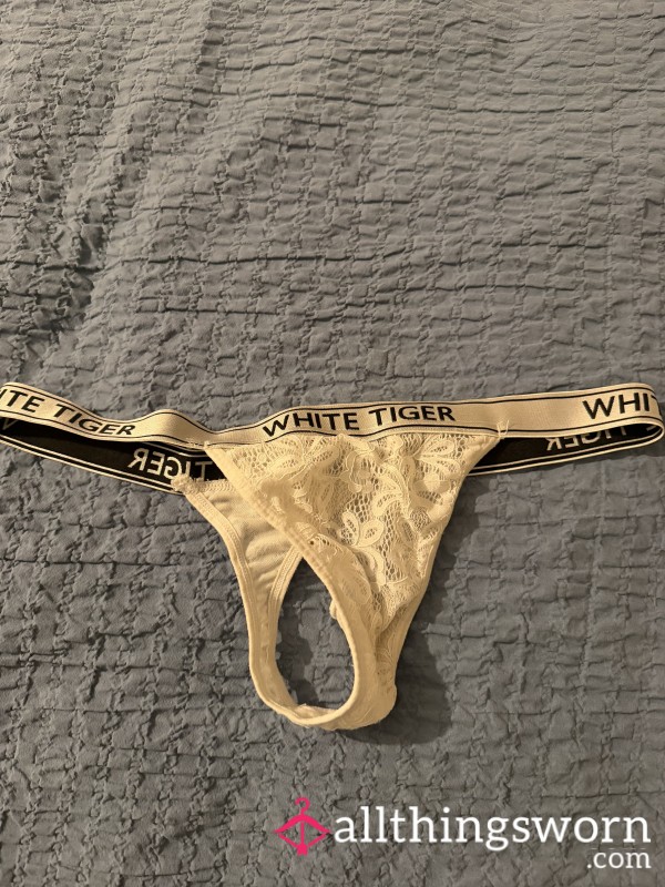 White Tiger Thong 🤩 🔥