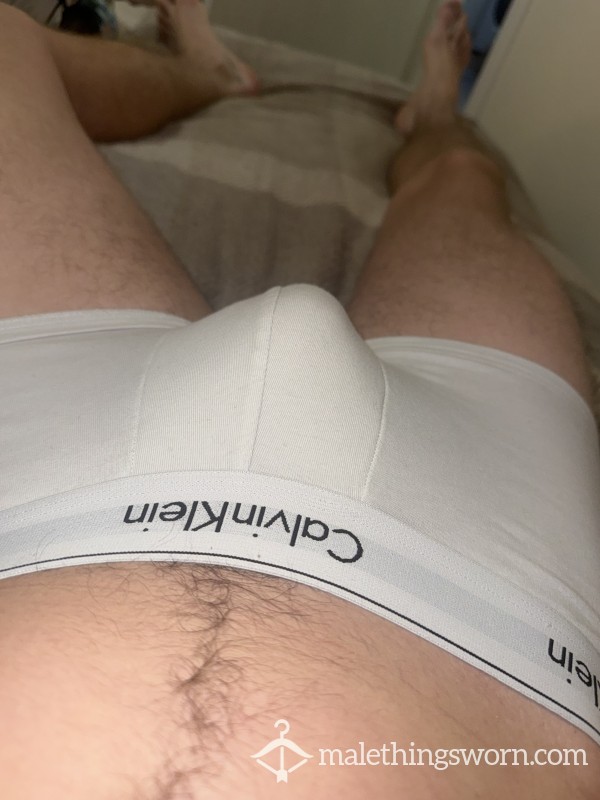 White Tight Calvin’s Worn For 48 Hours