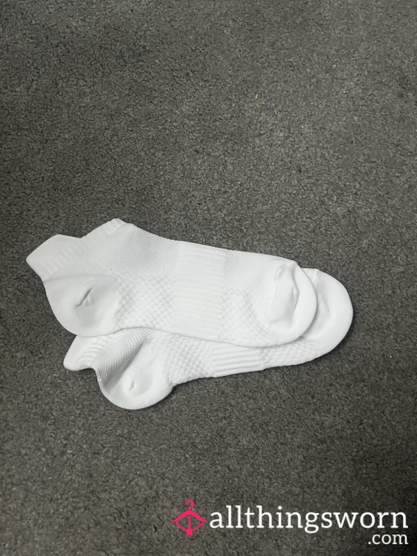 White Trainer Socks