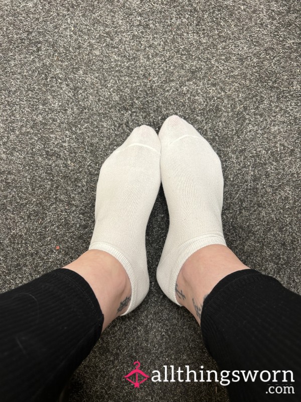 White Trainer Socks