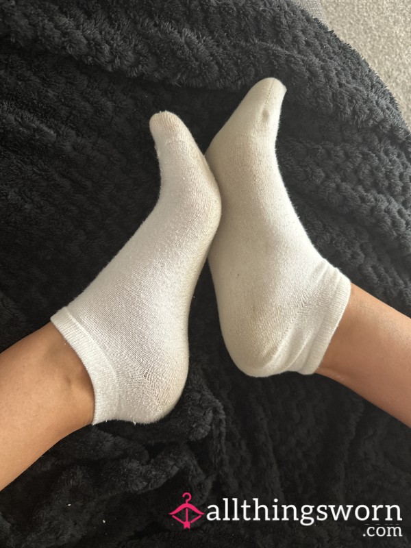 White Trainer Socks