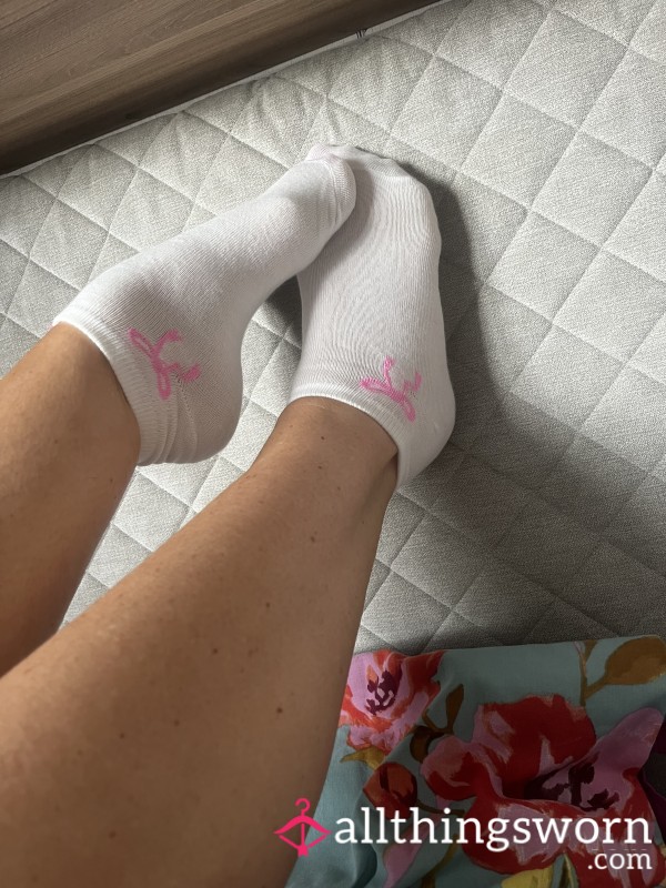 White Trainer Socks