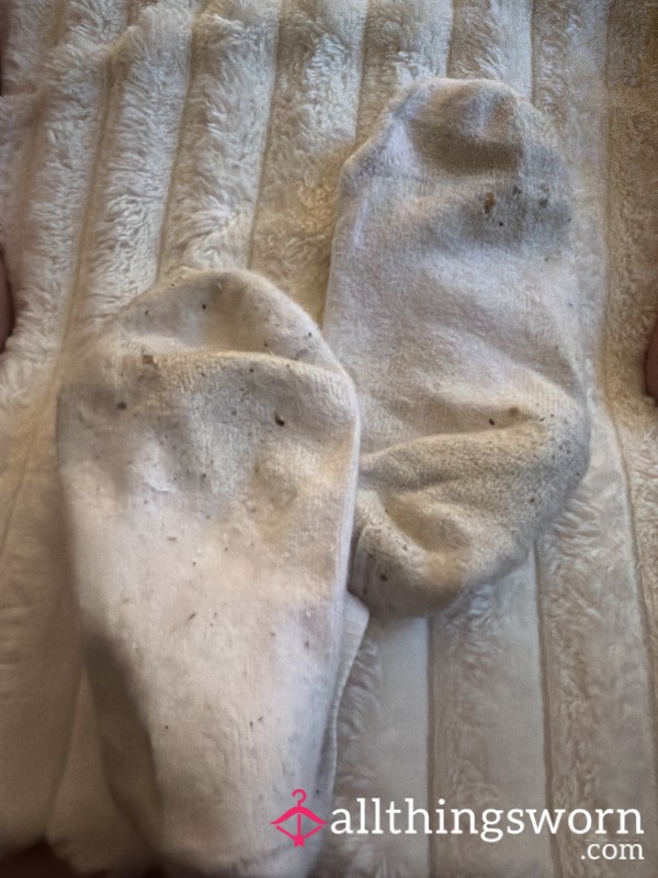 White Trainer Socks