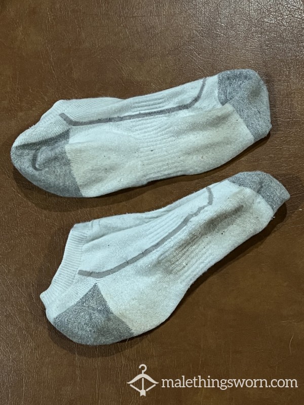 White Trainer Socks - 3 Days Worn