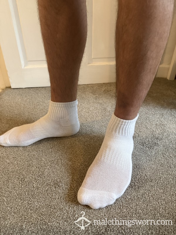 White Trainer Socks