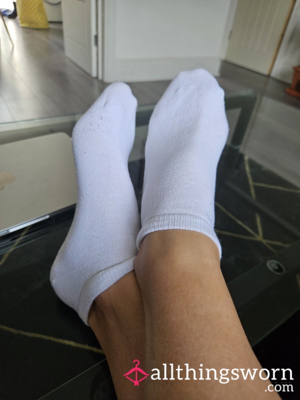 White Trainer Socks
