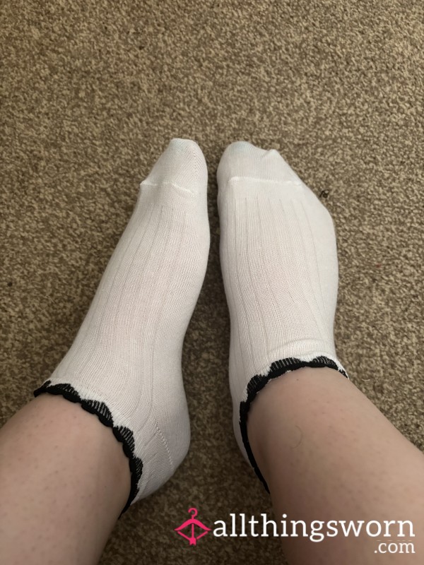 White Trainer Socks