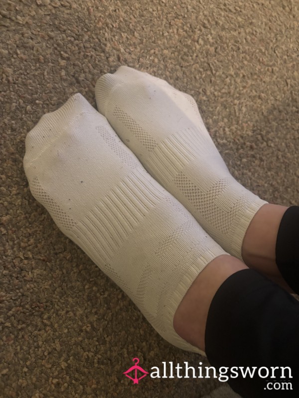 White Trainer Socks