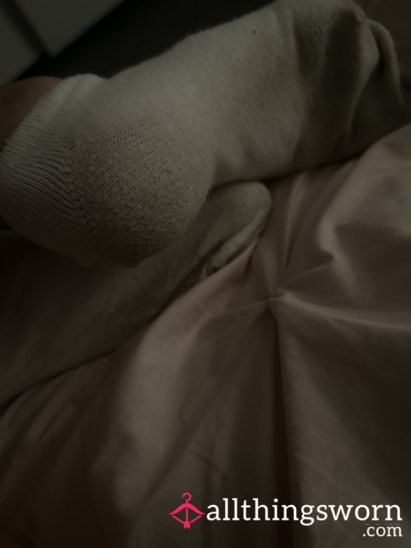 White Trainer Socks😘