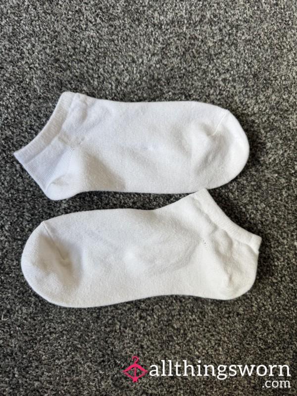 White Trainer Socks