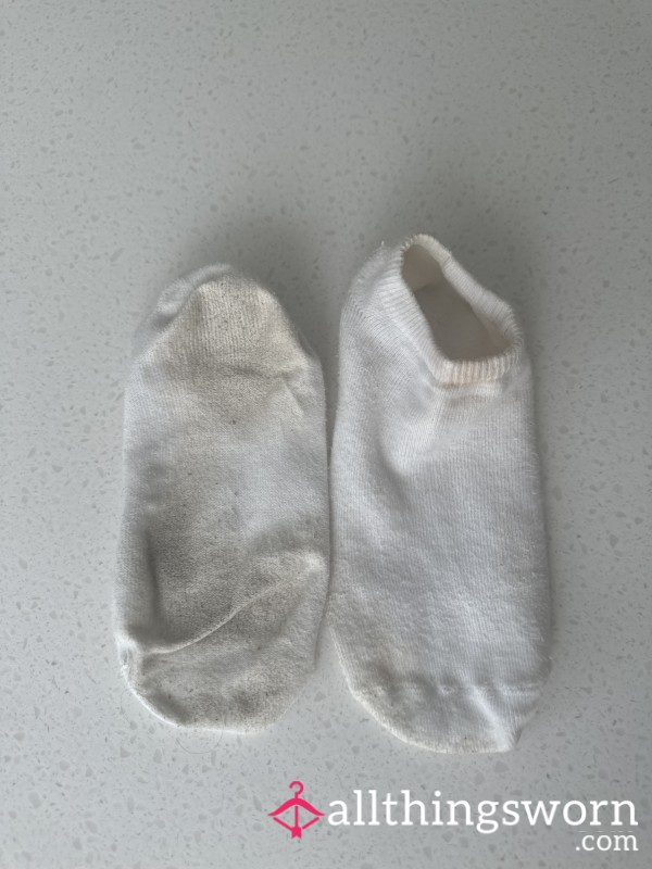 White Trainer Socks