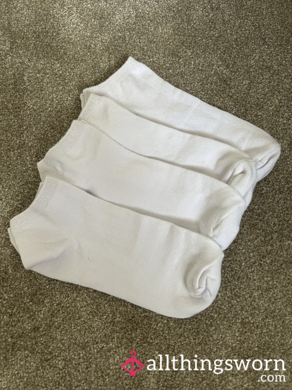 White Trainer Socks