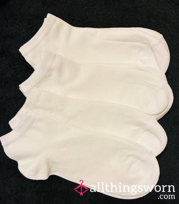 White Trainer Socks Available