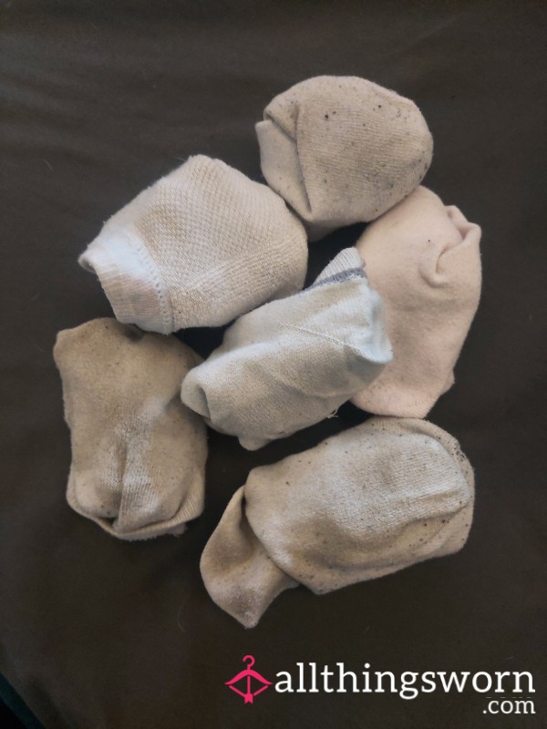 White Trainer Socks - Personalised To You!
