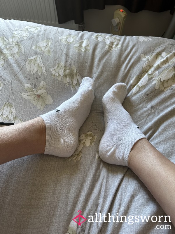 White Trainer Socks