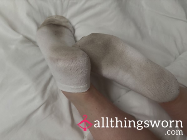 White Two Day Worn Socks