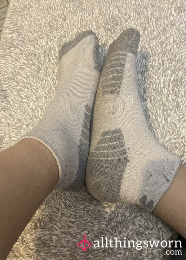 White Under Armor Socks