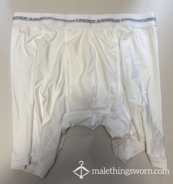 White Under Armour Boxer Briefs Size XL