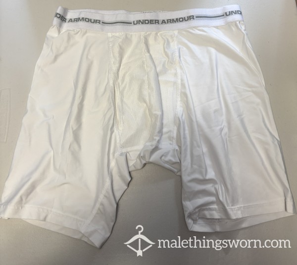 White Under Armour Boxer Briefs Size XL