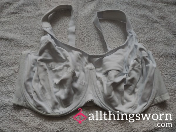 White Underwired Sports Bra