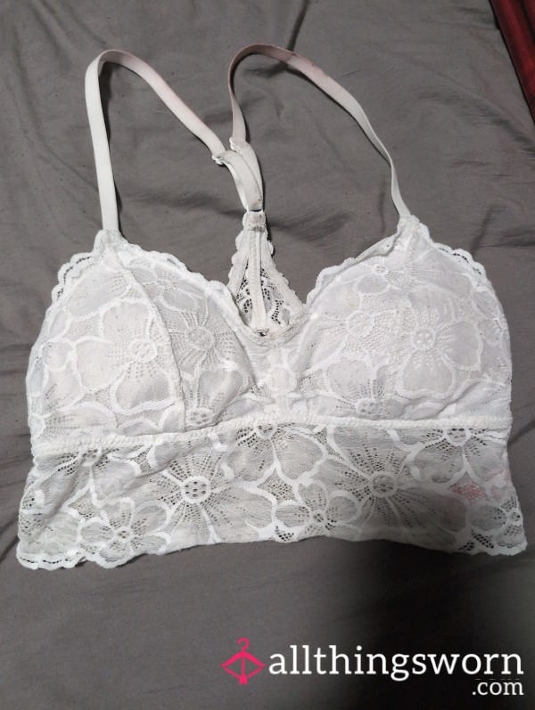 White Used Bralette