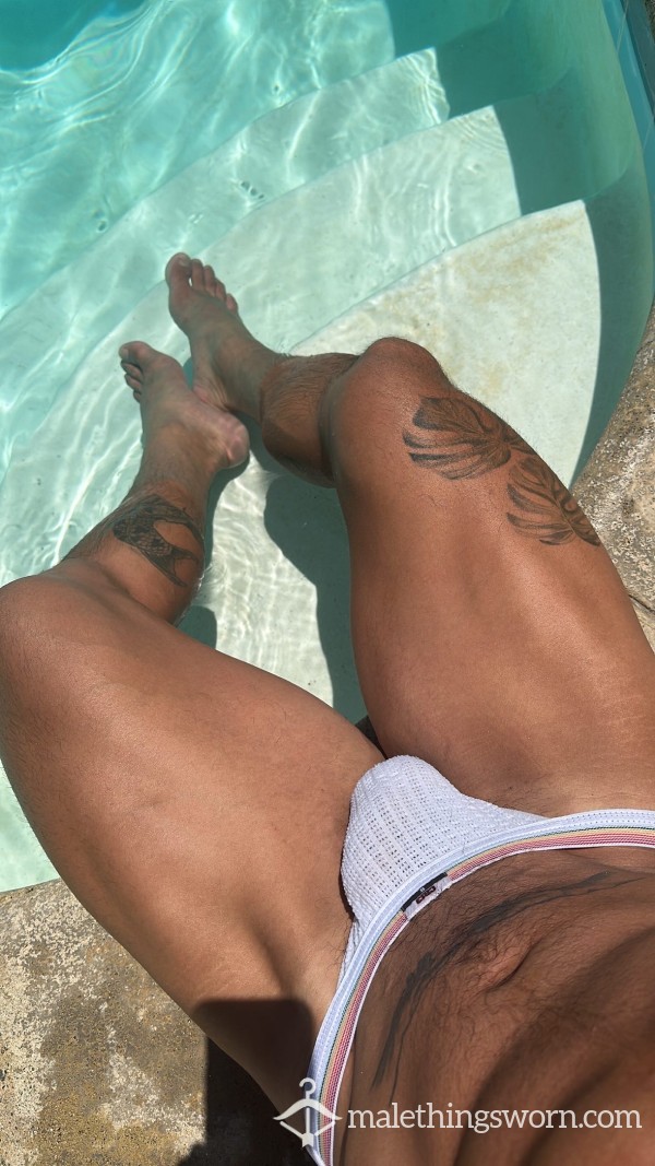 White Used Jockstrap (Size S)