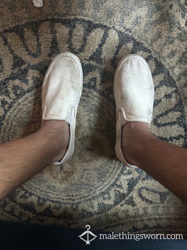 White Vans Size 10