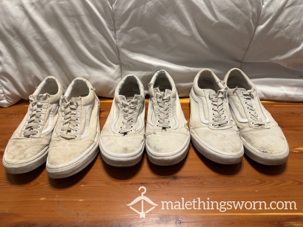 White Vans Size 10.5